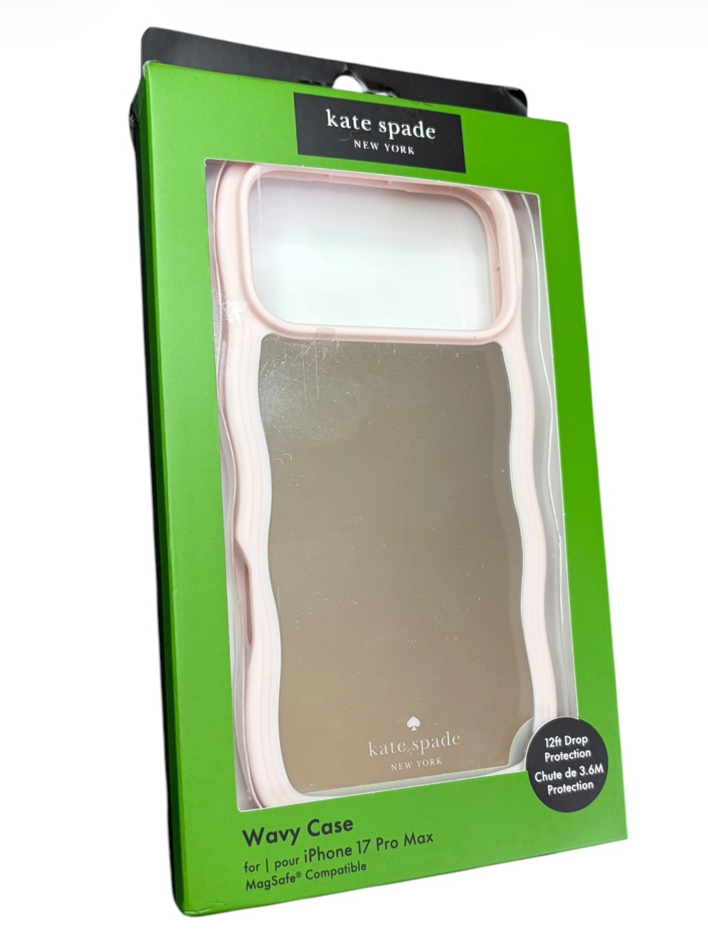 kate spade Pastel Pink Wavy Mirror MagSafe iPhone 17 Pro Max Case